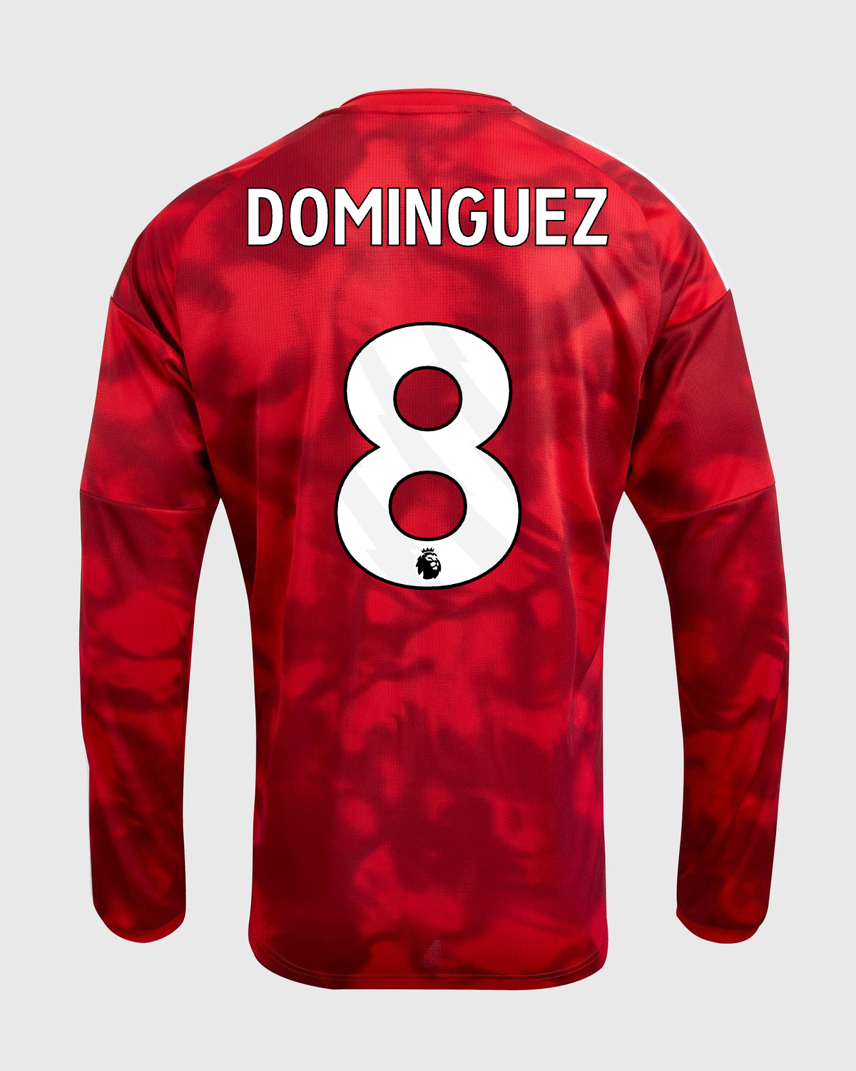 NFFC 26/27 Long Sleeve Home Shirt with Dominguez 8 Premier League Printing