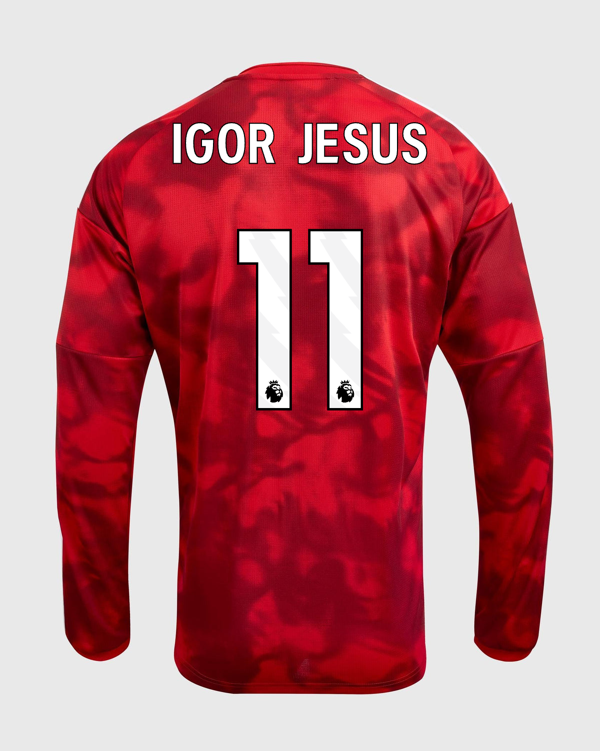 NFFC 26/27 Long Sleeve Home Shirt with Igor Jesus 11 Premier League Printing
