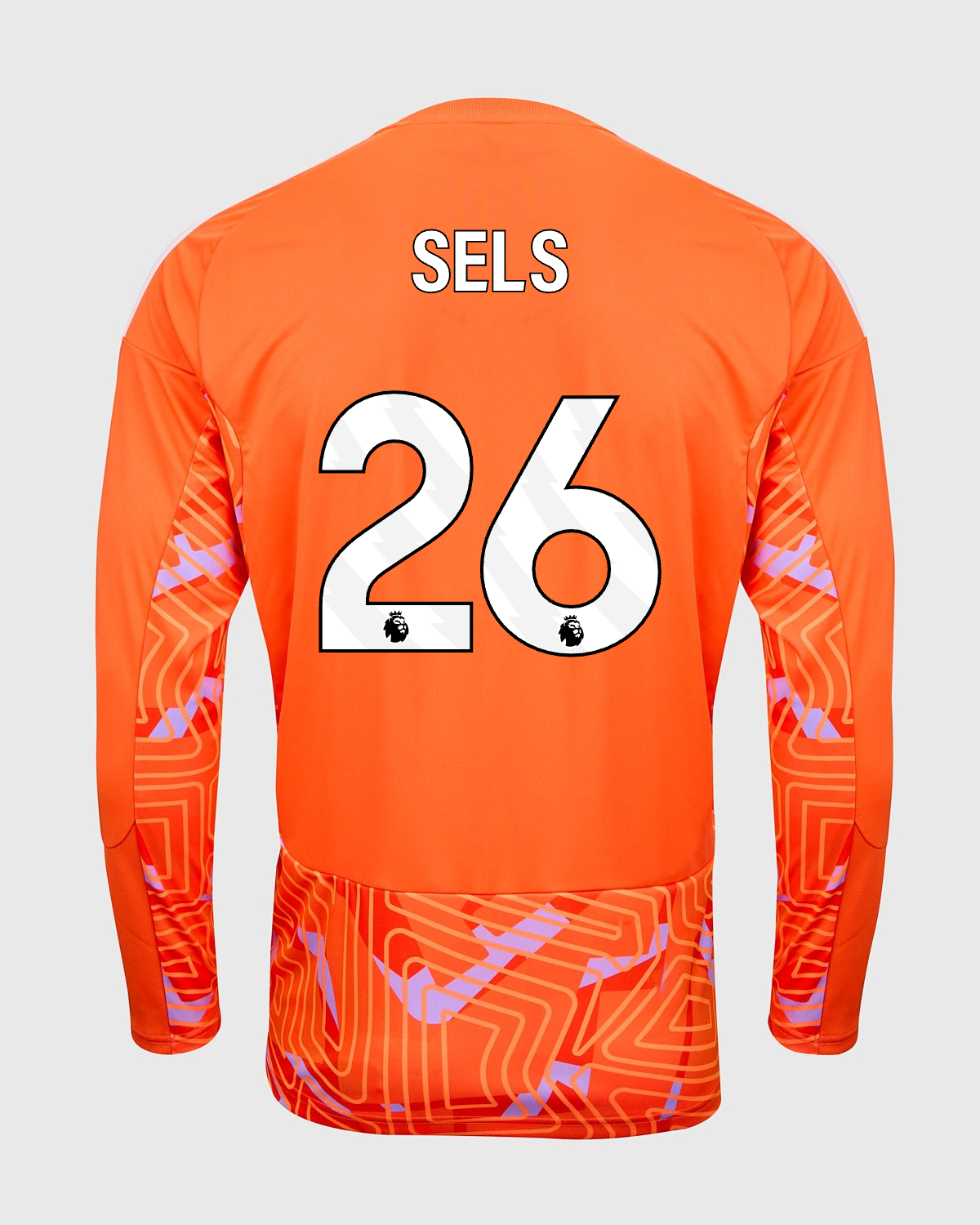 NFFC 26/27 Orange Long Sleeve Goalkeeper Shirt with Sels 26 Premier League Printing