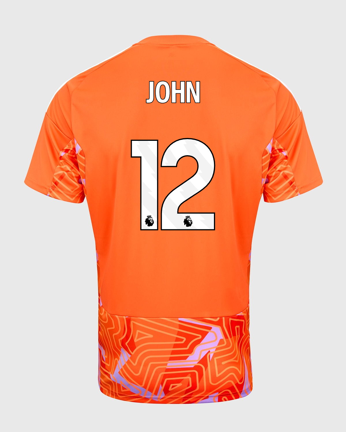 NFFC 26/27 Orange Short Sleeve Goalkeeper Shirt with John 12 Premier League Printing