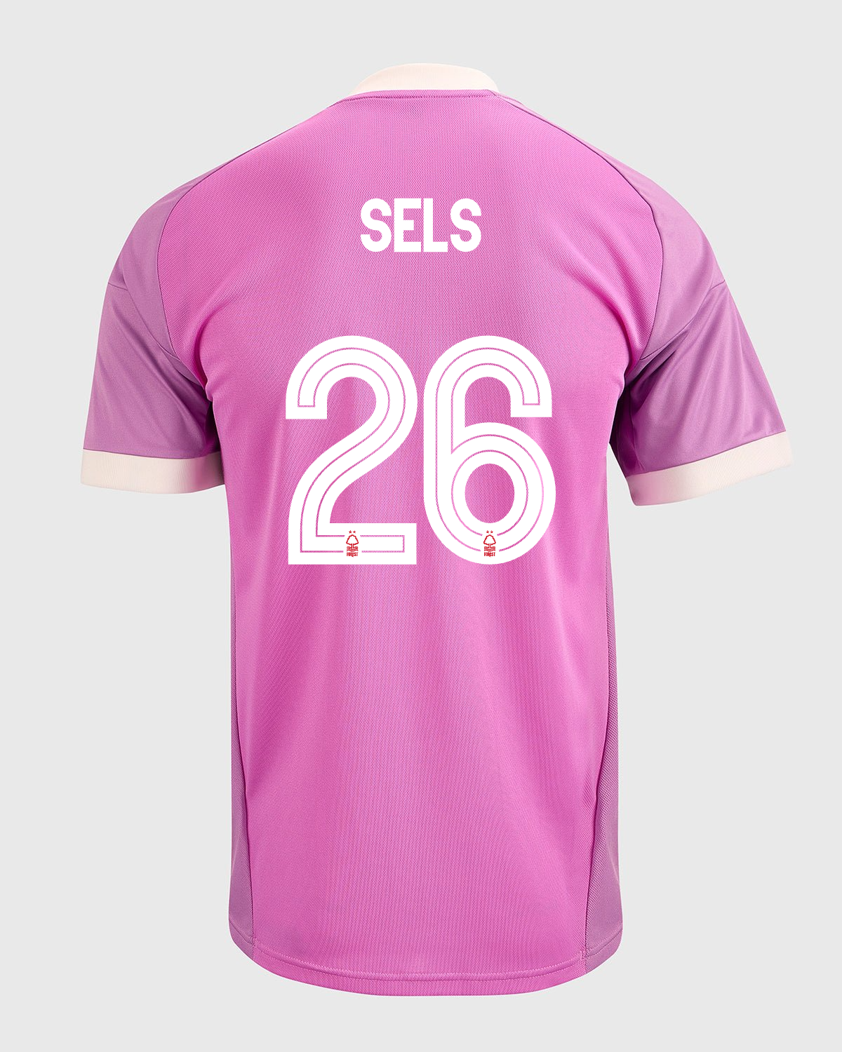 NFFC 26/27 Pink Short Sleeve Goalkeeper Shirt with Sels 26 NFFC Printing