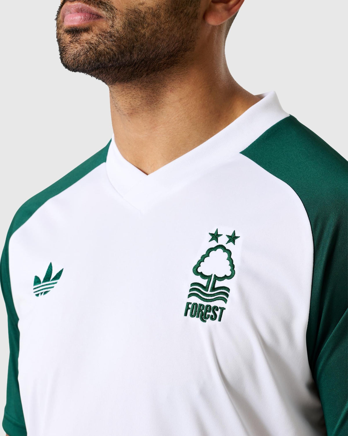 NFFC 26/27 adidas Originals Green & White Short Sleeve Jersey - Nottingham Forest FC