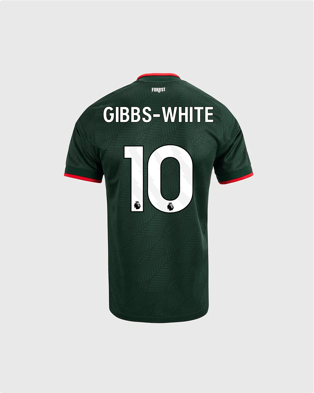 ノッティンガム・フォレスト GIBBS-WHITE 10 ユニフォーム NFFC 26/27 Junior Away Shirt with Gibbs-White 10 Premier League Printi