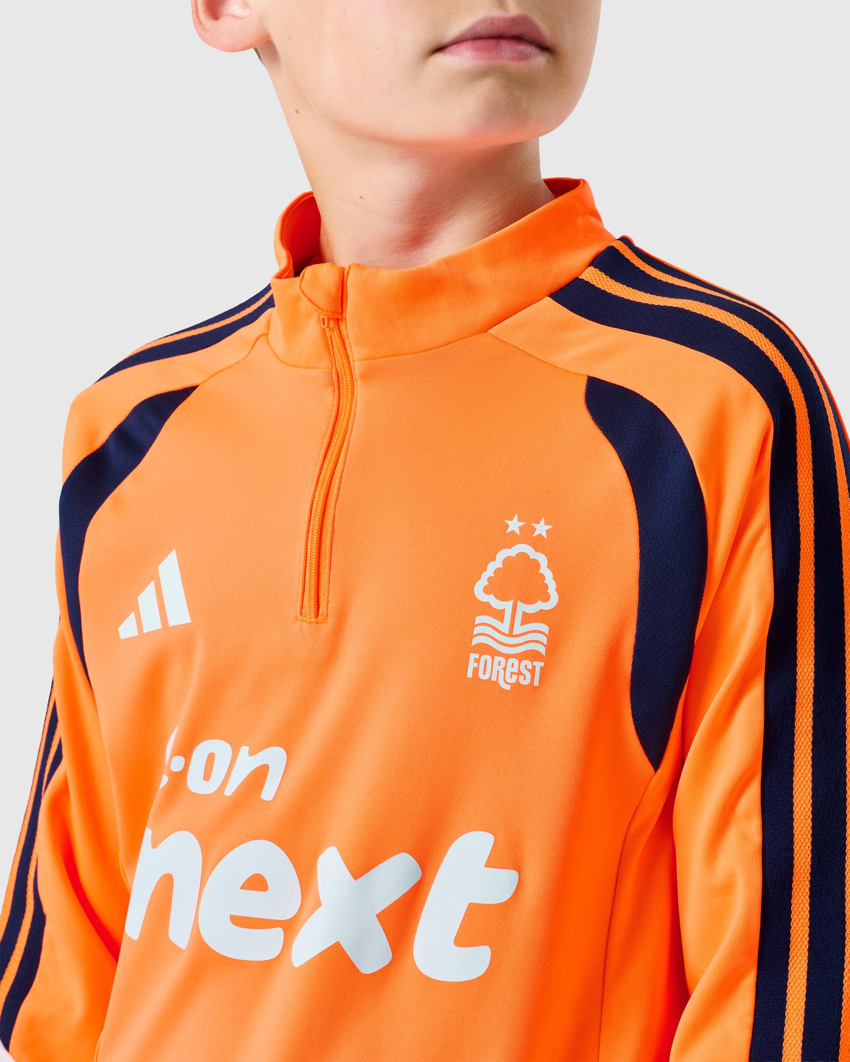 NFFC 26/27 Junior Lucid Orange Training 1/4 Zip Top - Nottingham Forest FC