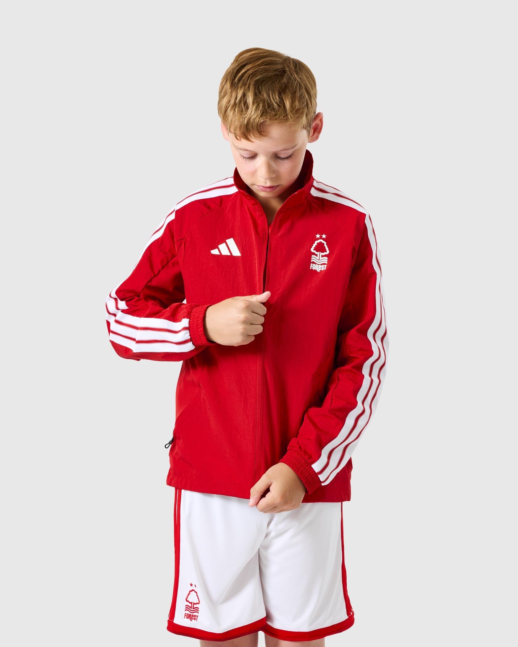 NFFC 26/27 Junior Red Walk Out Jacket - Nottingham Forest FC