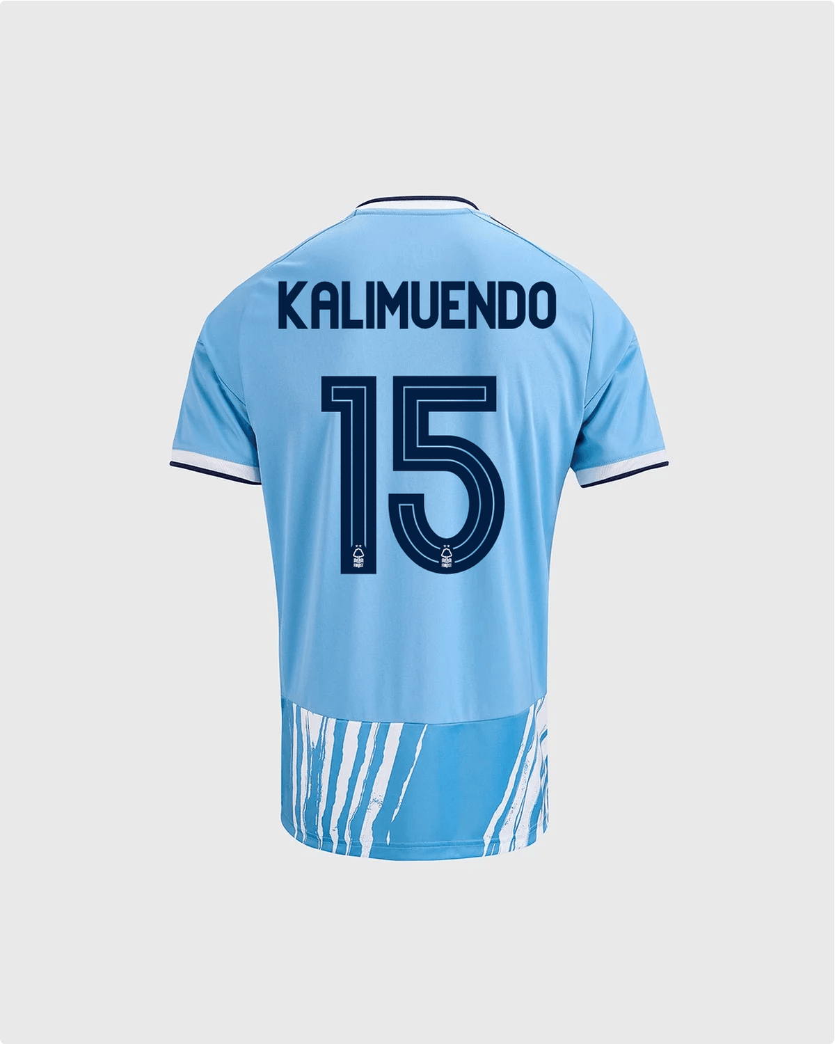 NFFC 26/27 Junior Third Shirt with Kalimuendo 15 NFFC Printing - Nottingham Forest FC