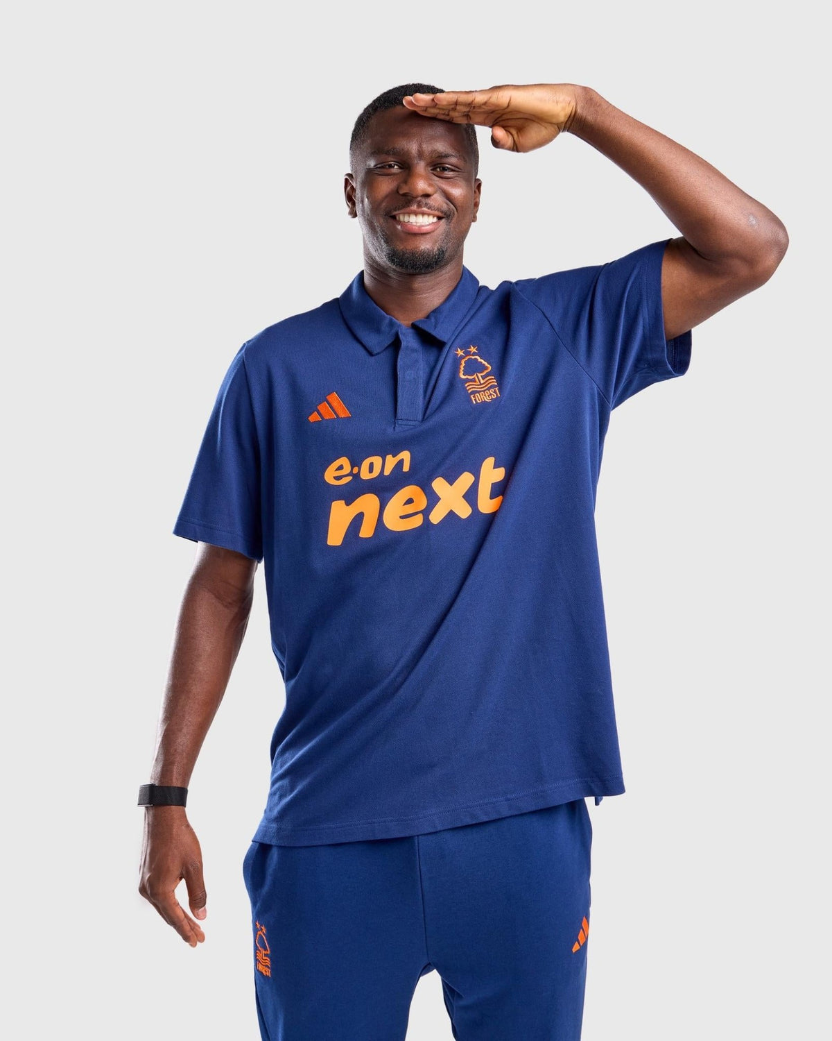 NFFC 26/27 Navy Player Leisure Polo - Nottingham Forest FC