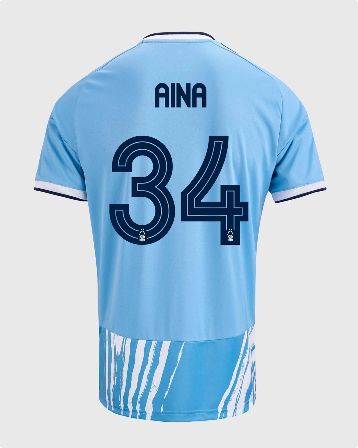 NFFC 26/27 Third Shirt with Aina 34 NFFC Printing