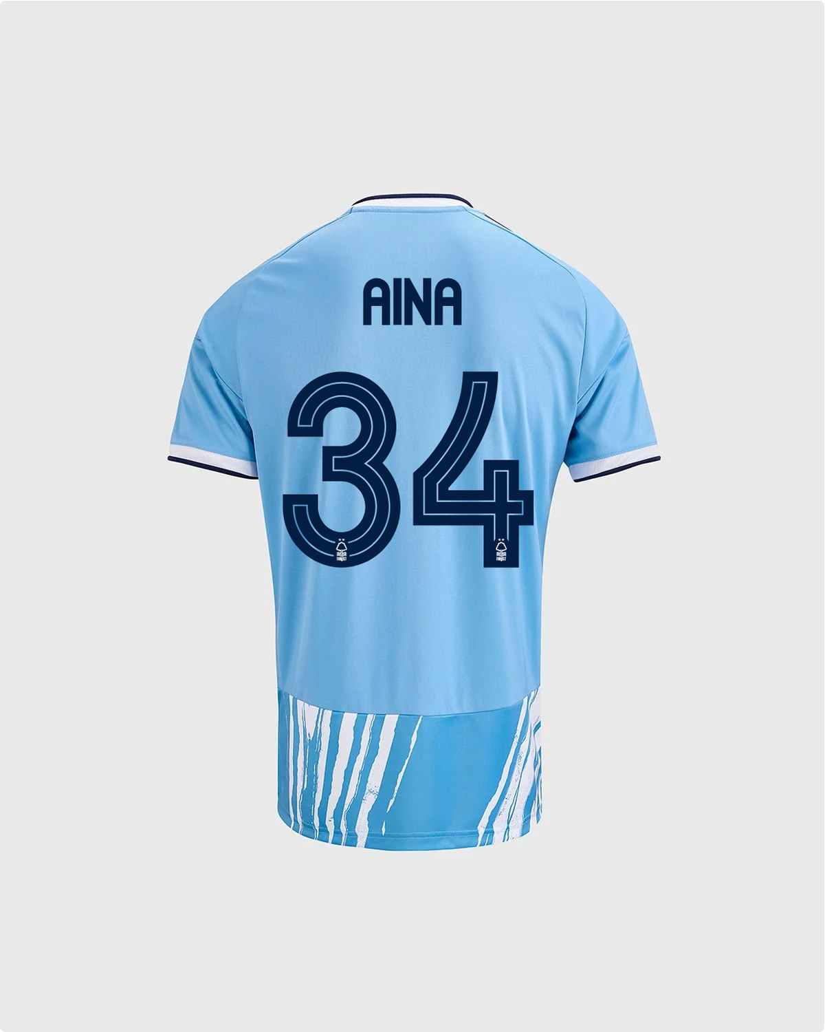 NFFC 26/27 Junior Third Shirt with Aina 34 NFFC Printing