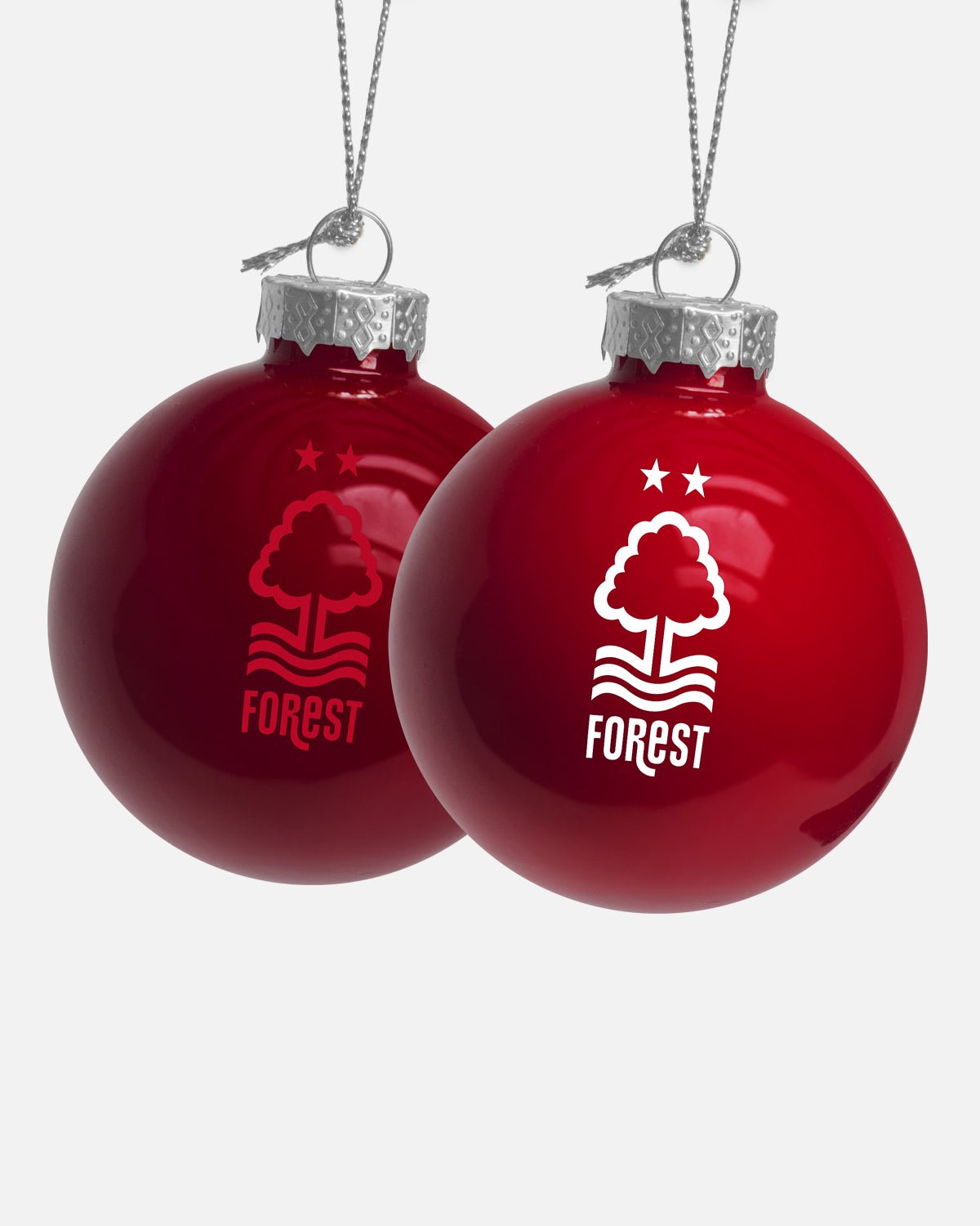 NFFC 6 Pack Classic Baubles - Nottingham Forest FC
