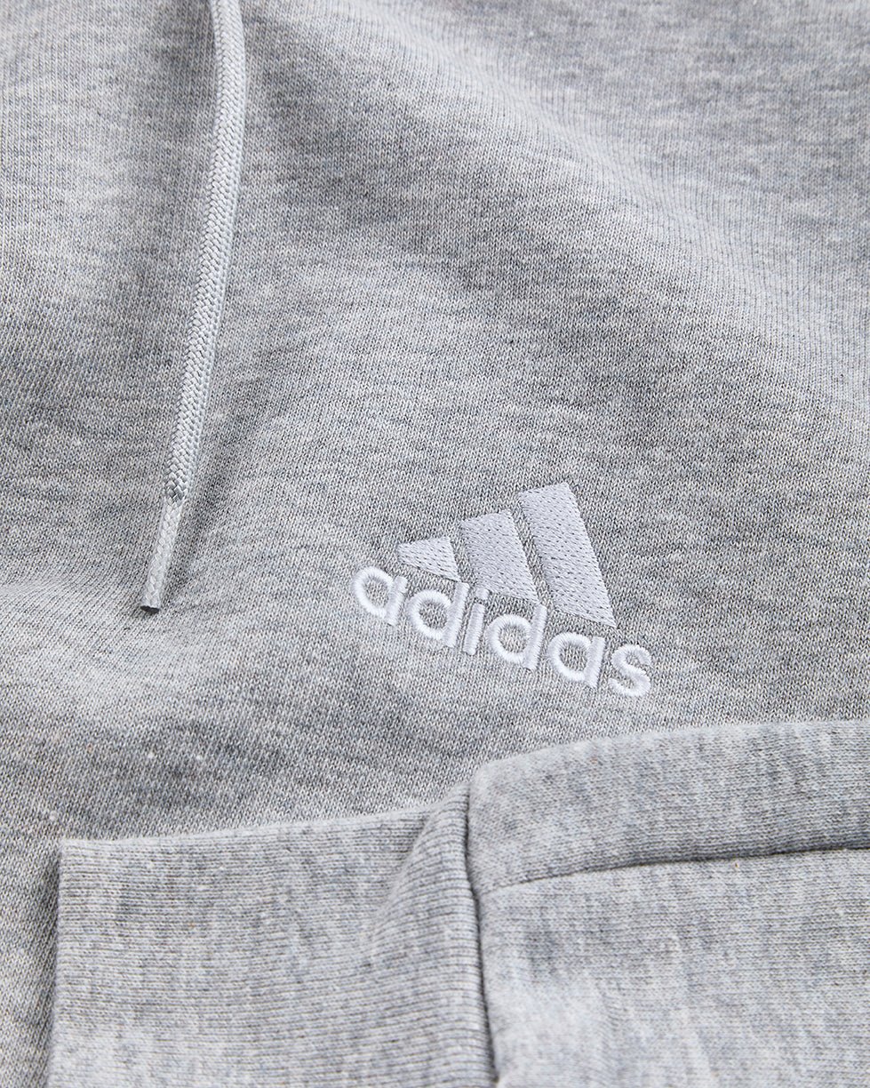 NFFC Adidas Essentials Grey 3 - Stripe Hoodie - Nottingham Forest FC