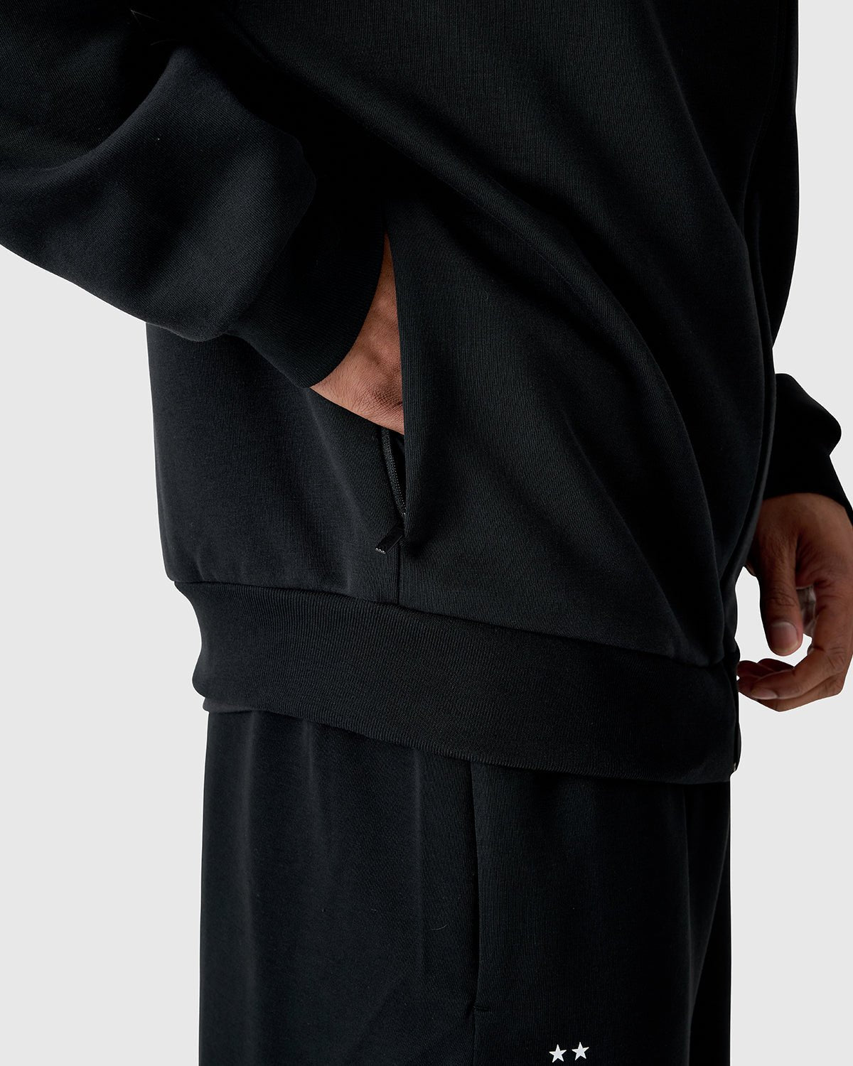 NFFC Adidas Future Icons 3 - Stripe Black Track Top - Nottingham Forest FC