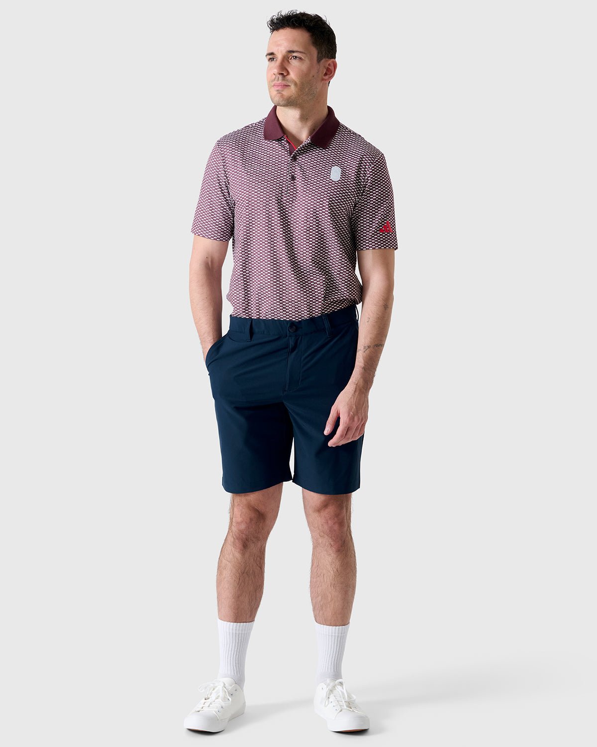 NFFC Adidas Golf Beyond Textured Polo - Nottingham Forest FC