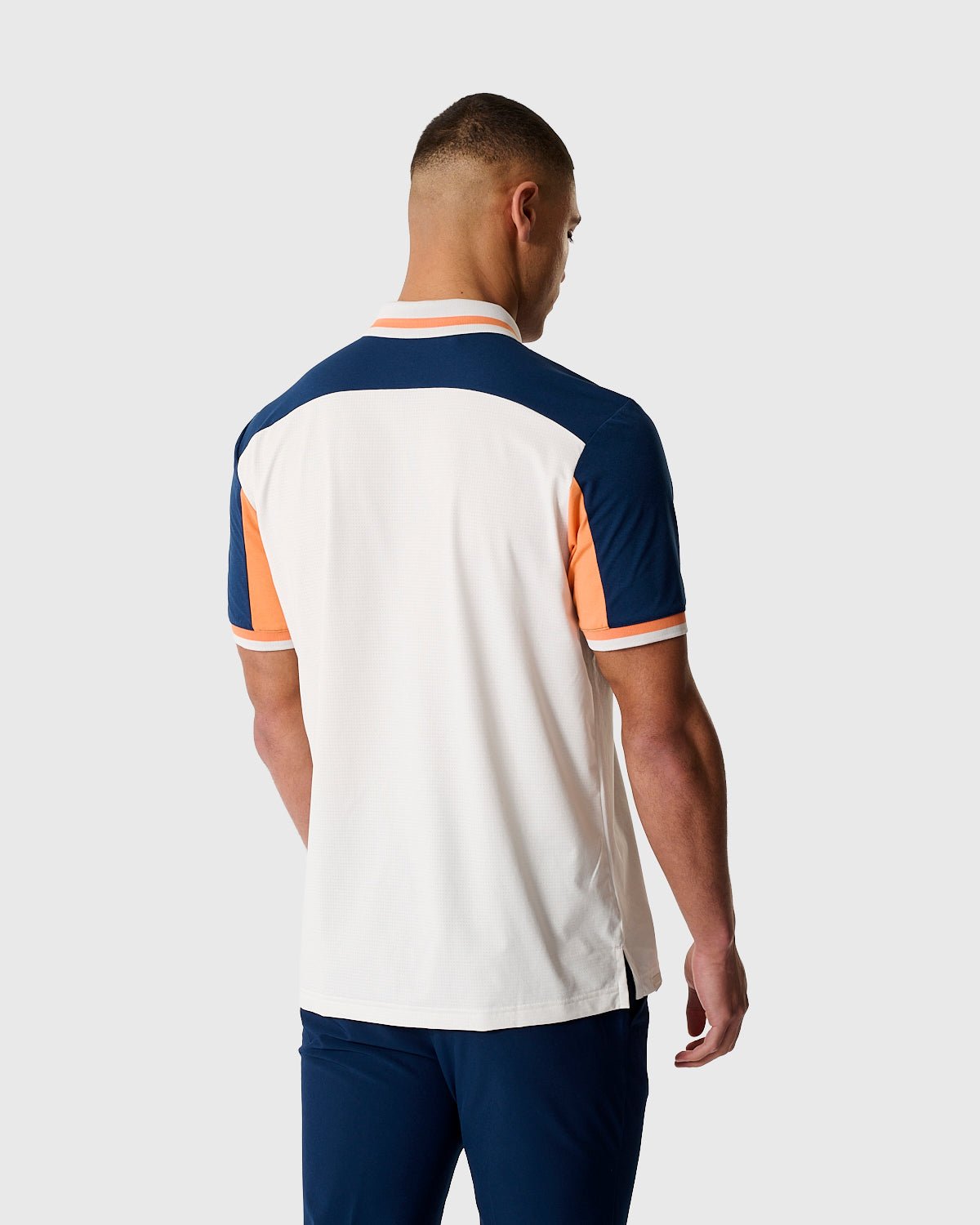 NFFC Adidas Golf Beyond White Twist Knit Polo - Nottingham Forest FC
