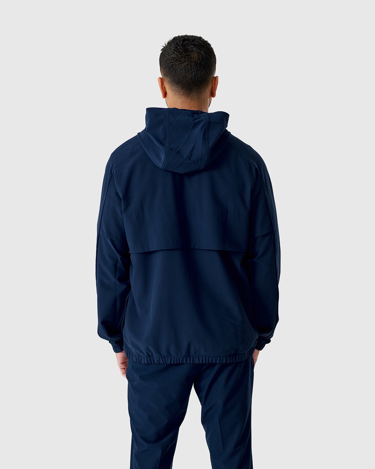 NFFC Adidas Golf Go-To Navy Full Zip Windbreaker - Nottingham Forest FC