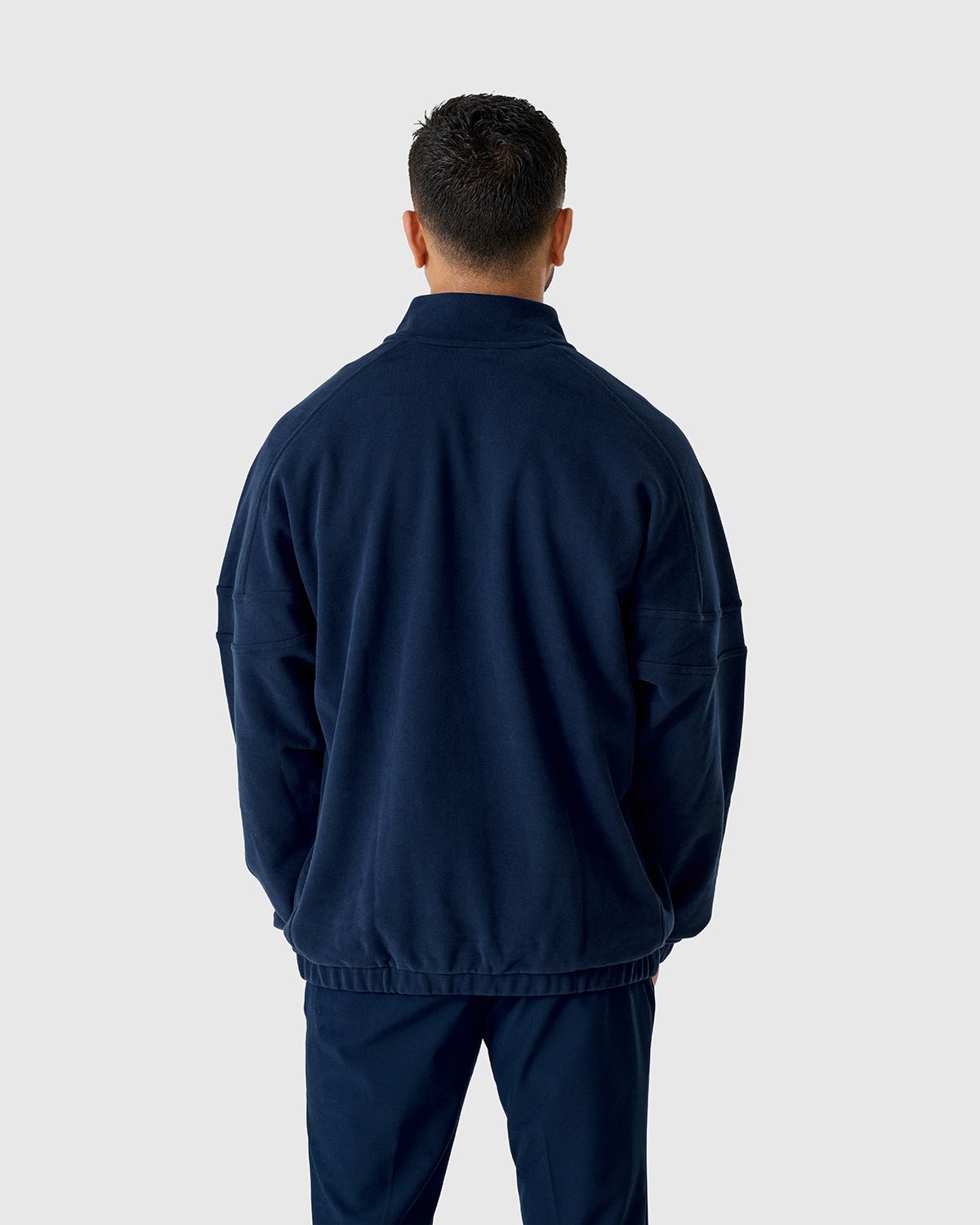 NFFC Adidas Golf Go-To Navy Hybrid 1/4 Top - Nottingham Forest FC