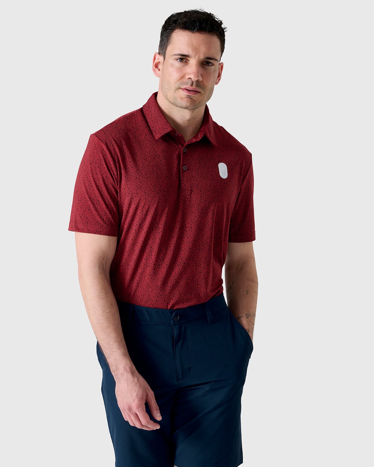 NFFC Adidas Golf Ultimate365 Red Bunker Polo - Nottingham Forest FC