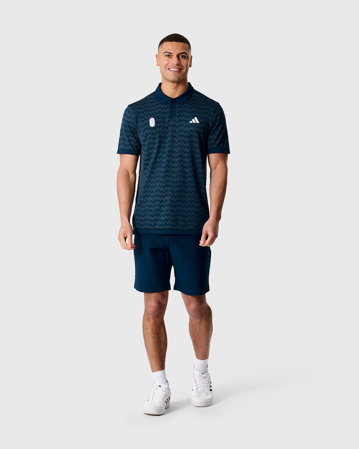 NFFC Adidas Golf Ultimate365 Seamless Navy Polo - Nottingham Forest FC