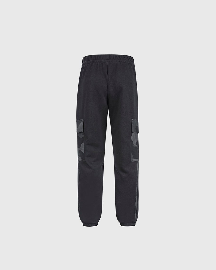NFFC adidas Junior Black Camo Print Joggers - Nottingham Forest FC