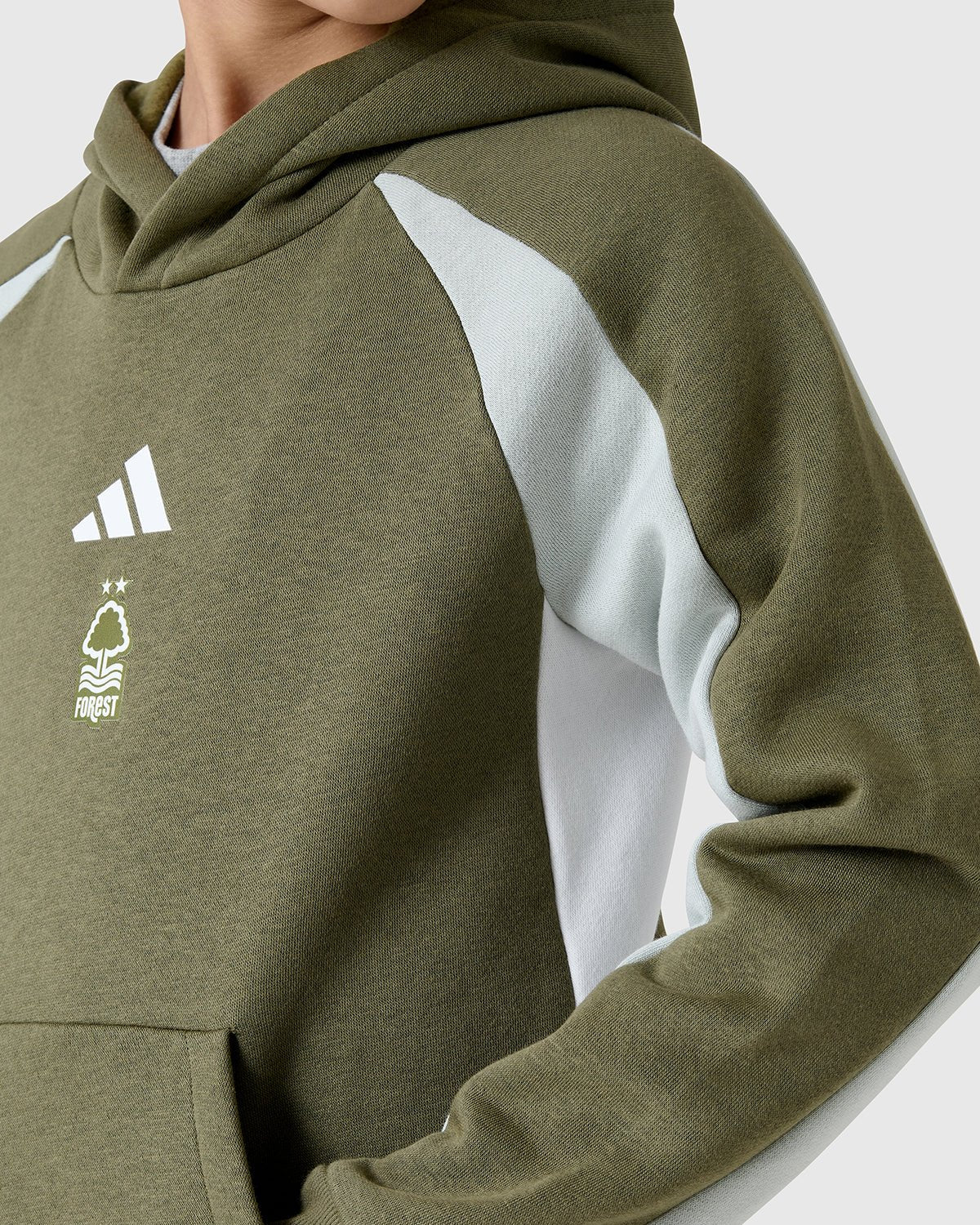 NFFC Adidas Junior Colour Block Hoodie - Nottingham Forest FC