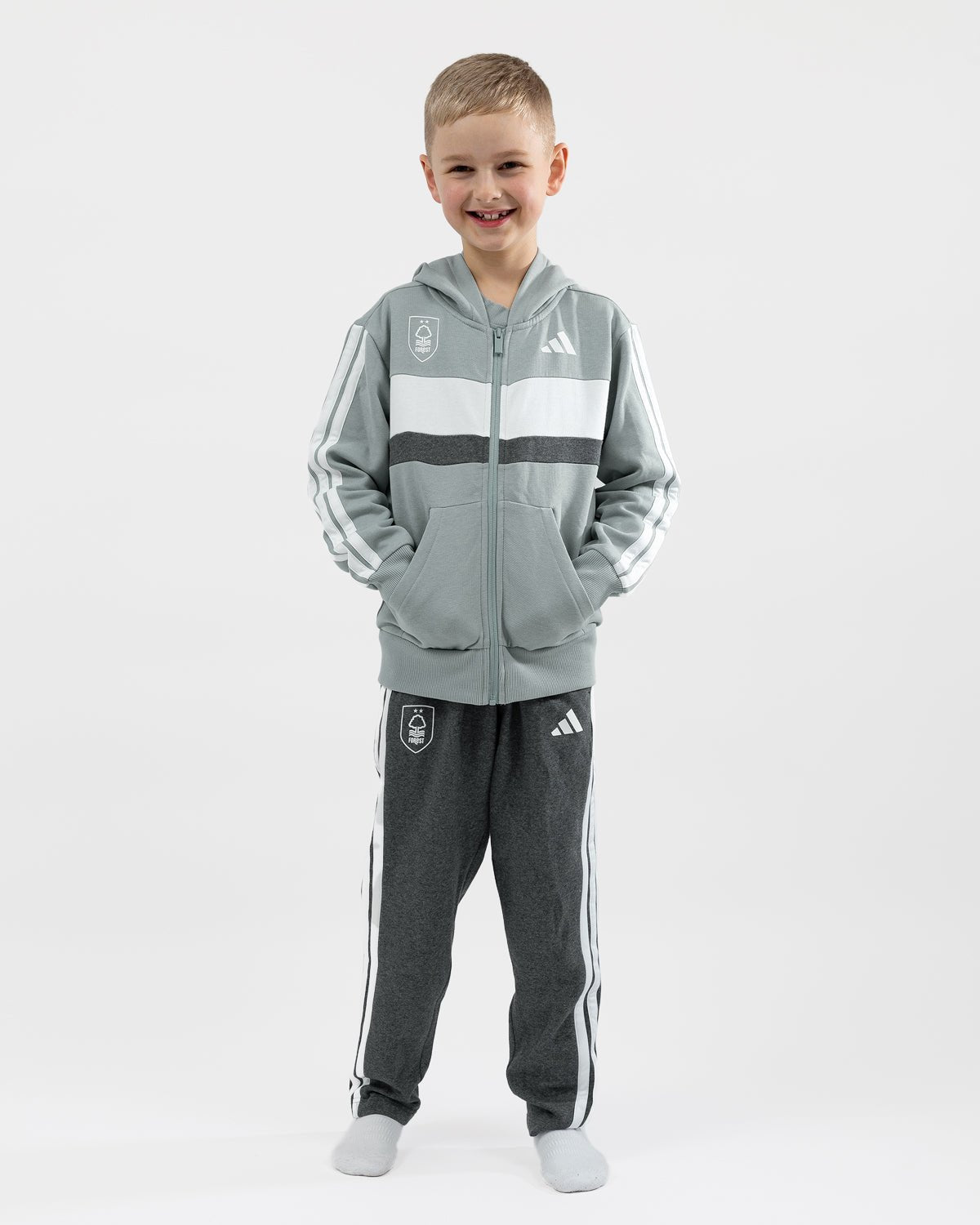 NFFC adidas Junior Sage Tibero Tracksuit - Nottingham Forest FC