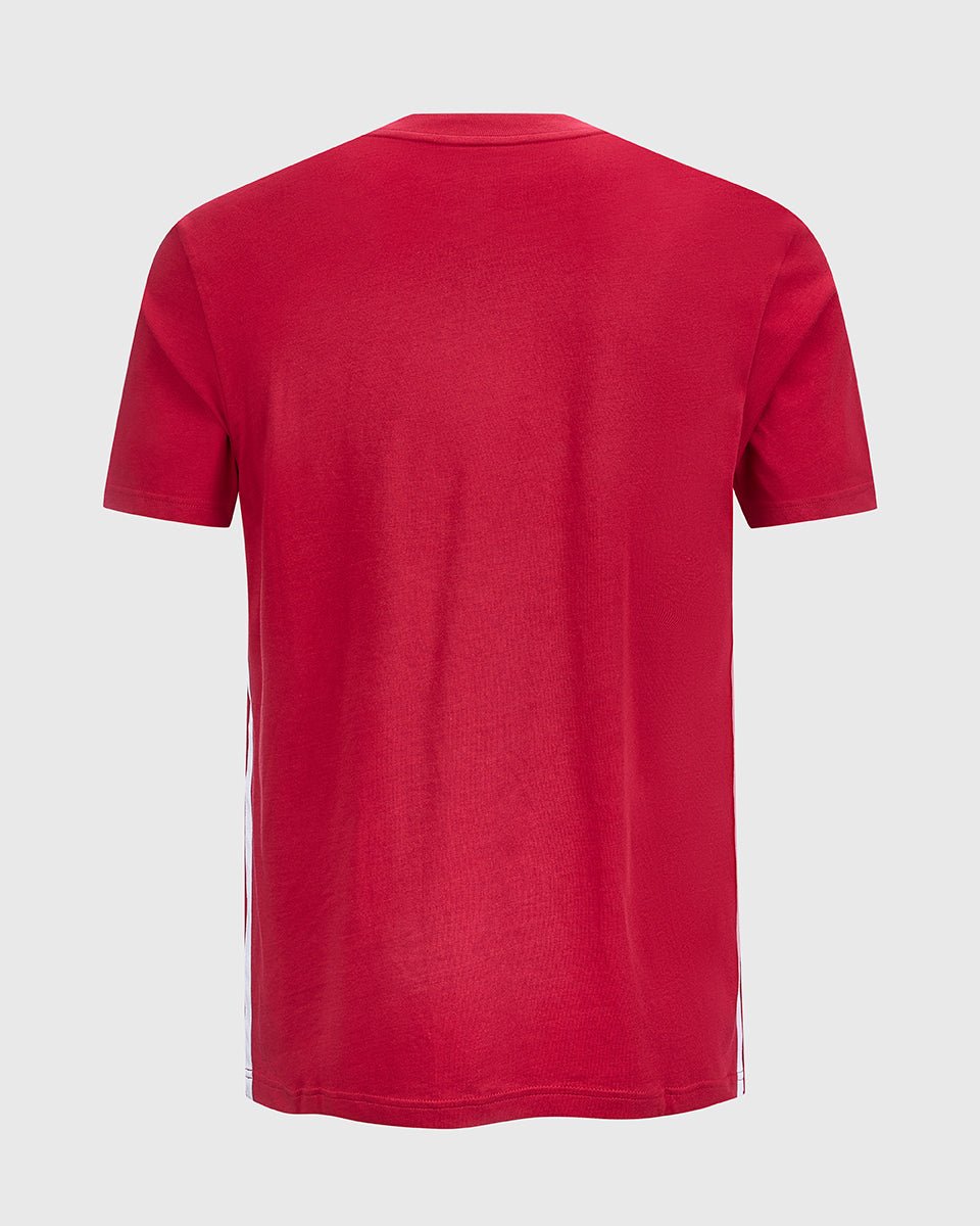 NFFC adidas Maroon 3-Stripe T-Shirt - Nottingham Forest FC