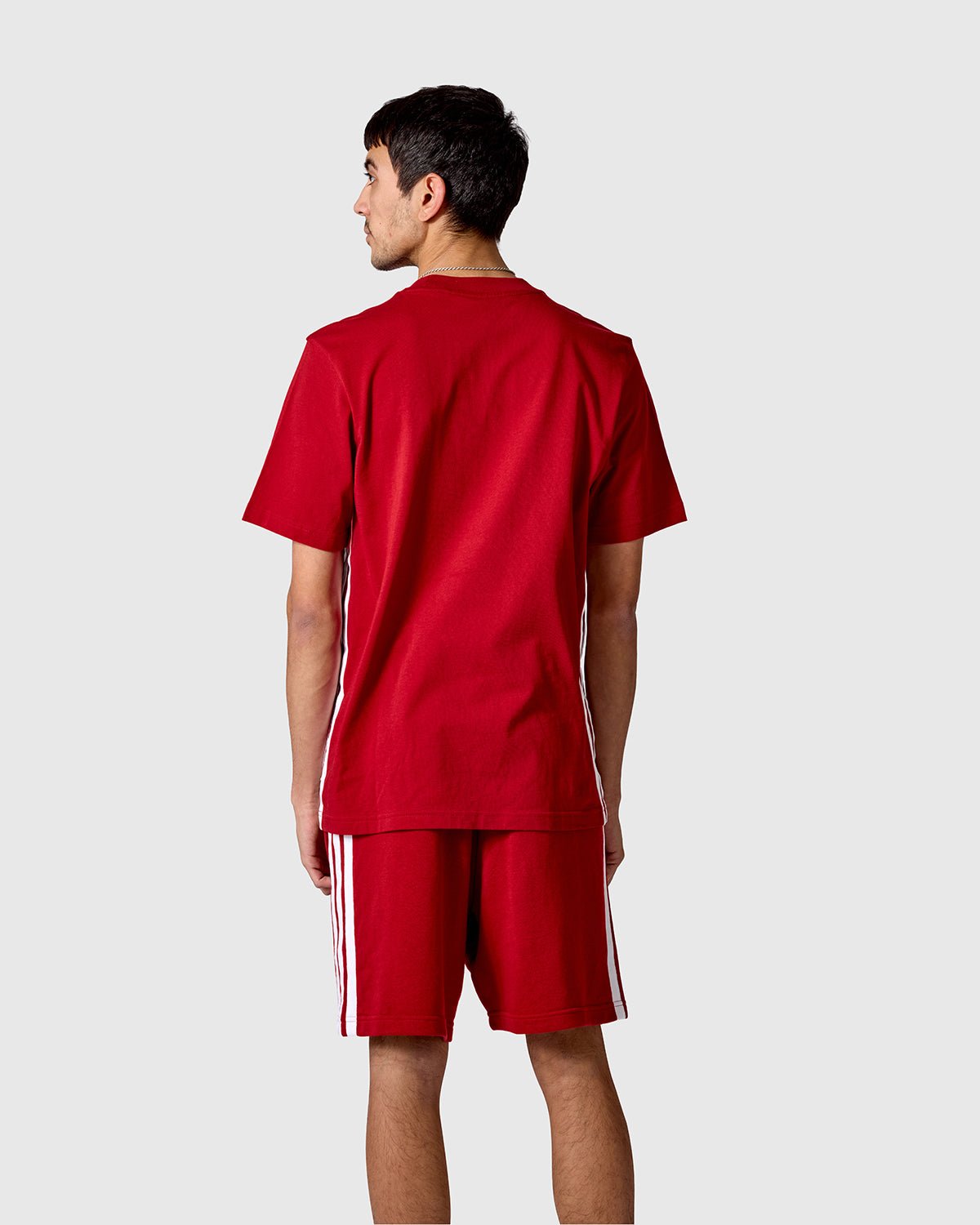 NFFC adidas Maroon 3-Stripe T-Shirt - Nottingham Forest FC