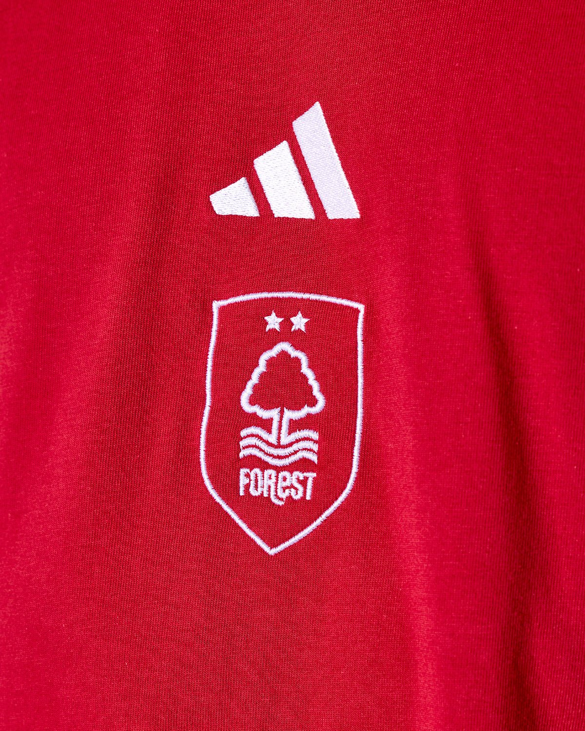 NFFC adidas Maroon Small Logo T-Shirt - Nottingham Forest FC
