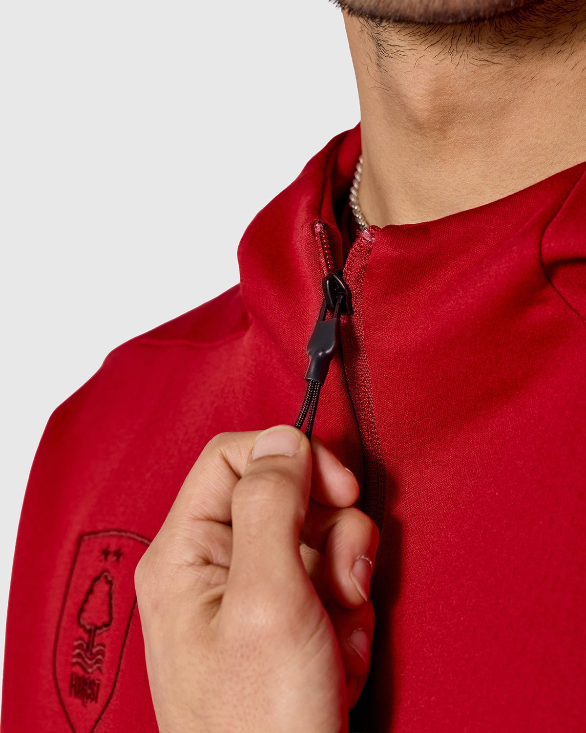 NFFC adidas Maroon ZNE Full Zip Hoodie - Nottingham Forest FC