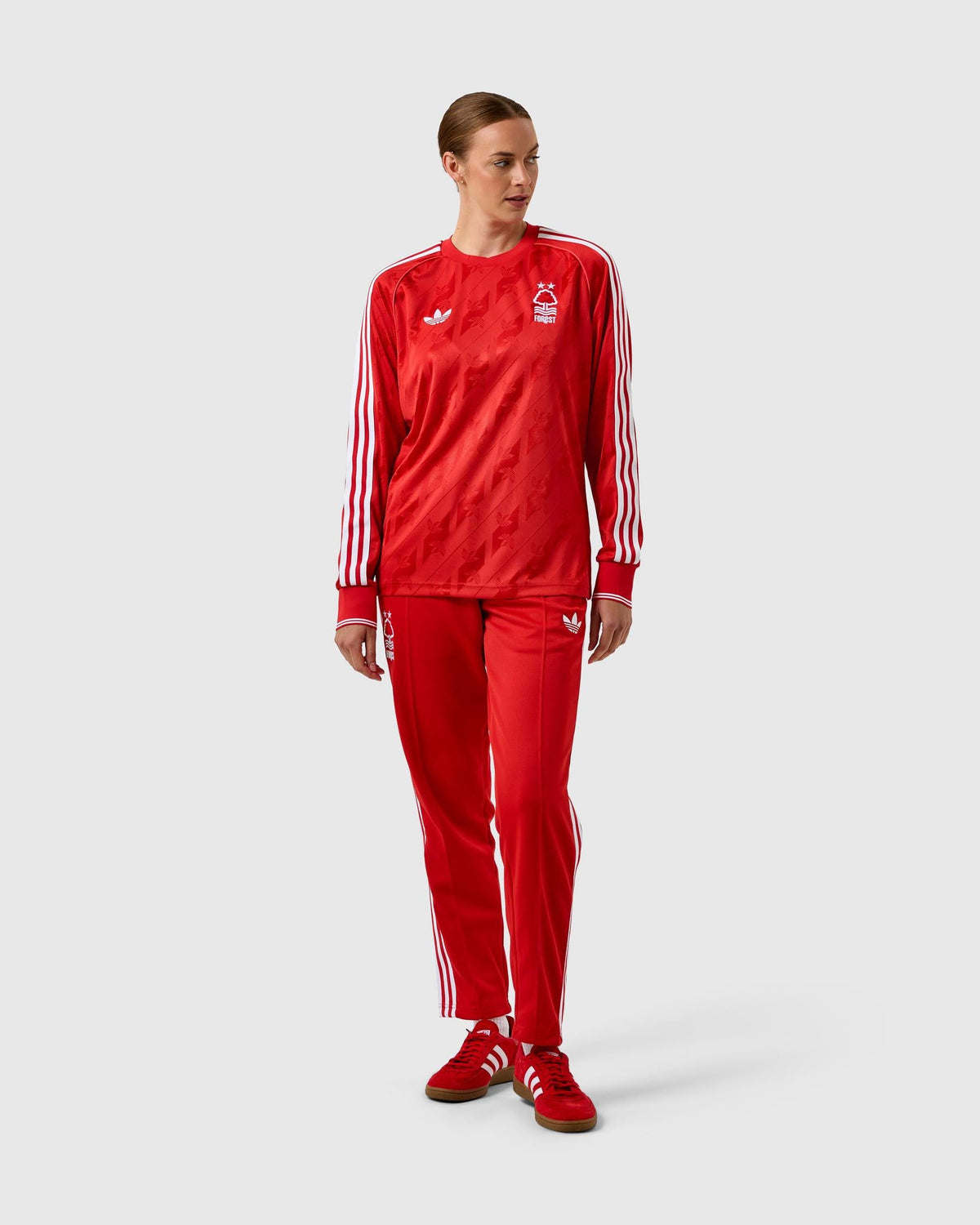 NFFC adidas Originals Red Long Sleeve Jersey - Nottingham Forest FC