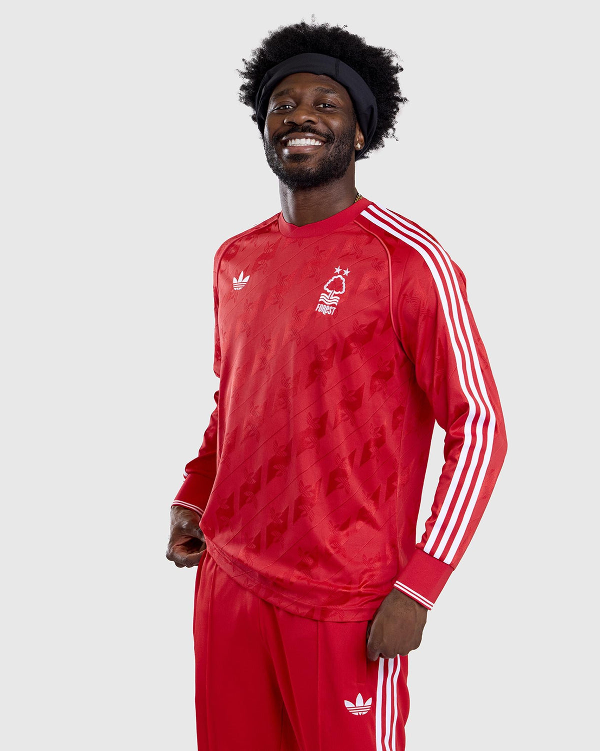 NFFC adidas Originals Red Long Sleeve Jersey - Nottingham Forest FC