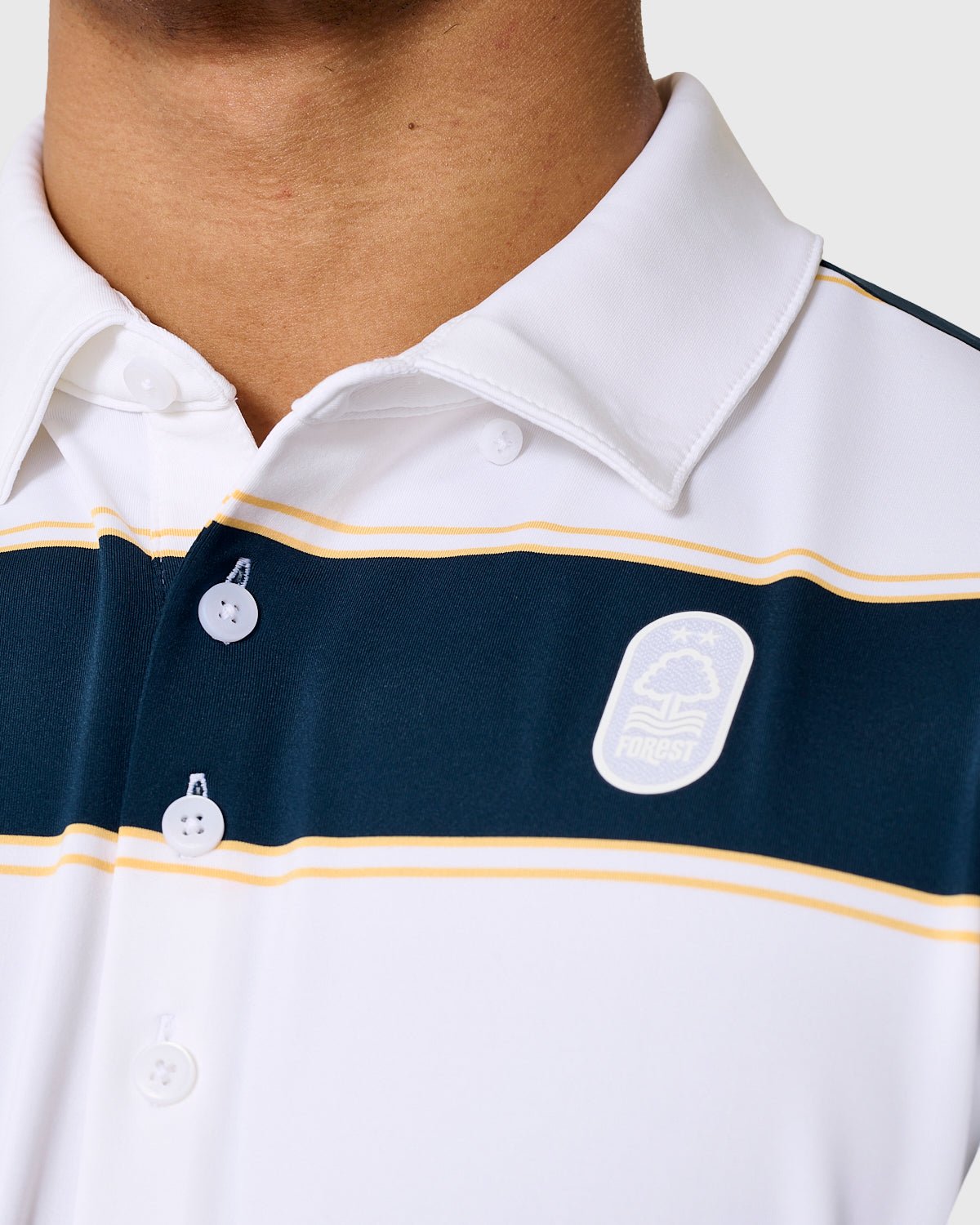 NFFC Adidas Ultimate365+ Jumbo Stripe Polo - Nottingham Forest FC