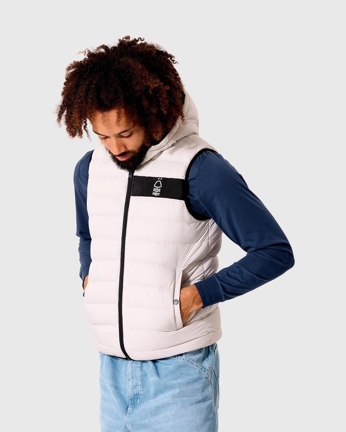 NFFC Black Reversible Padded Gilet - Nottingham Forest FC