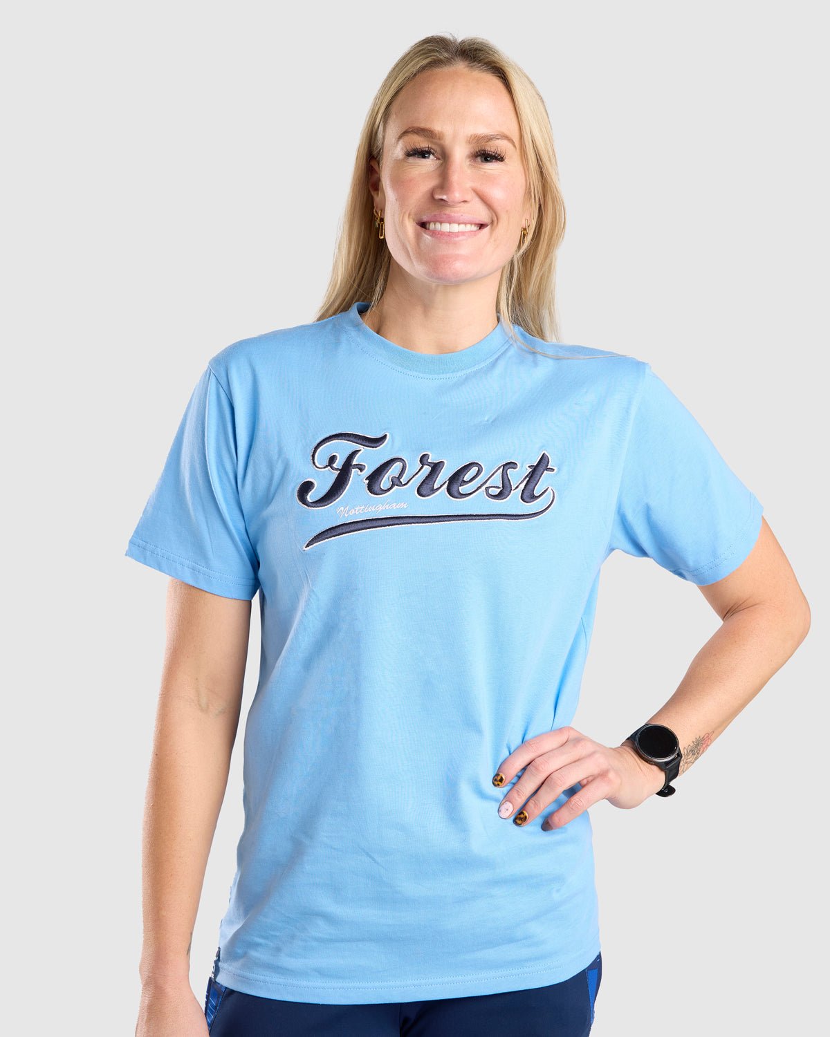 NFFC Blue Collegiate Forest T-Shirt - Nottingham Forest FC