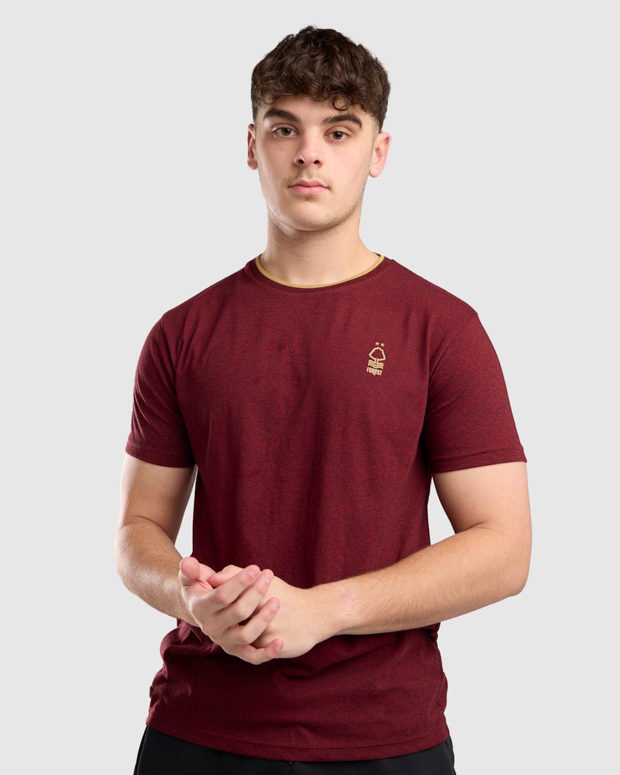 NFFC Dark Red Speckle T-Shirt - Nottingham Forest FC