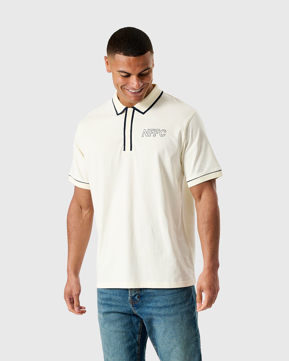 NFFC Embroidery Bone Polo - Nottingham Forest FC