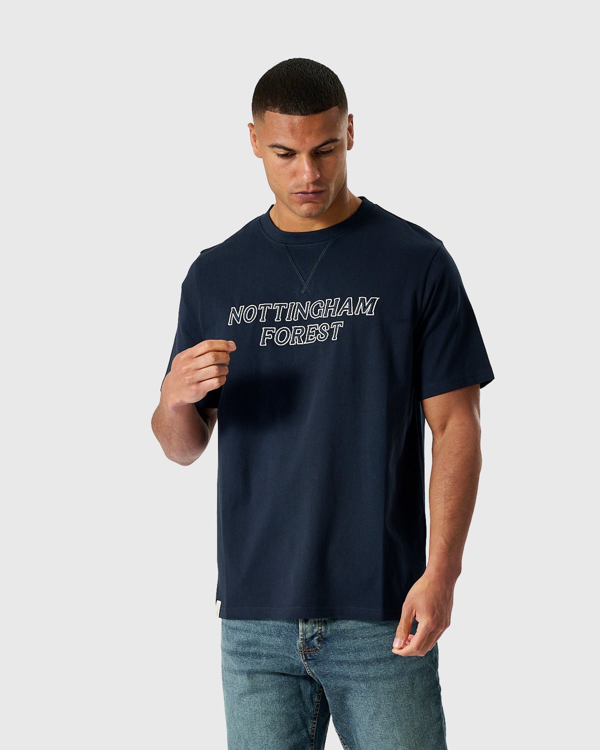 NFFC Embroidery Navy T-Shirt - Nottingham Forest FC