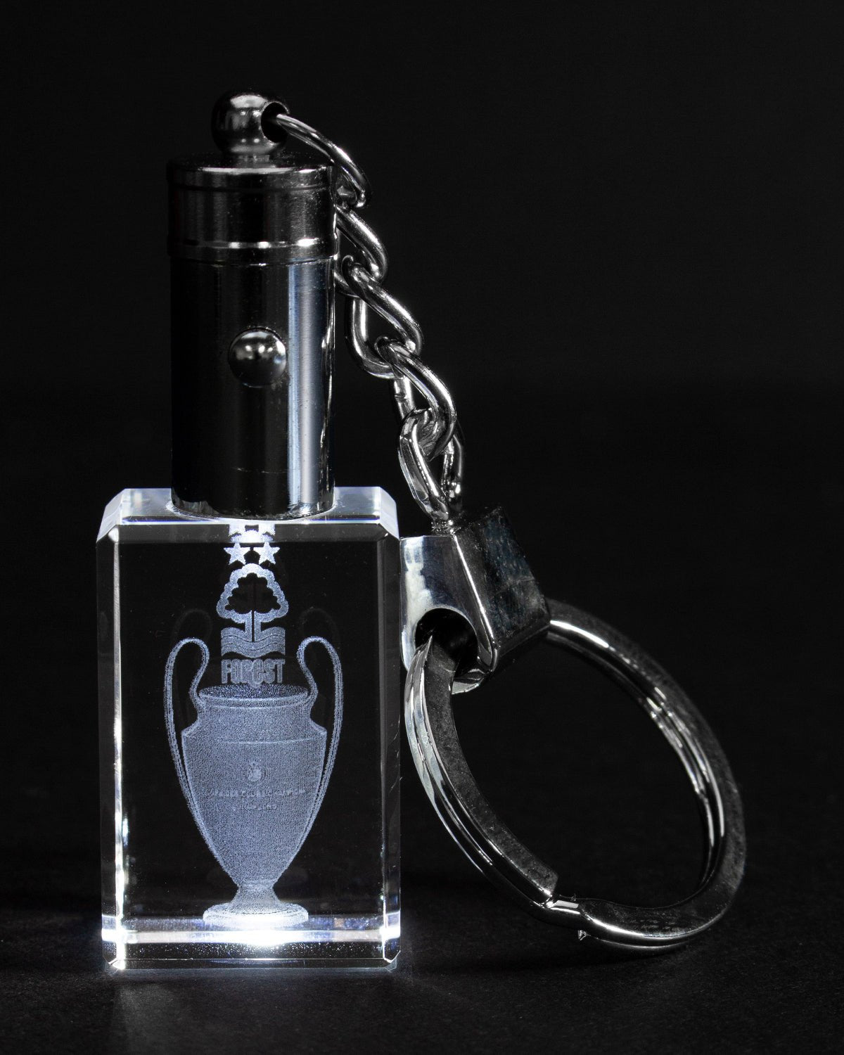 NFFC European Cup Light - up Keyring - Nottingham Forest FC