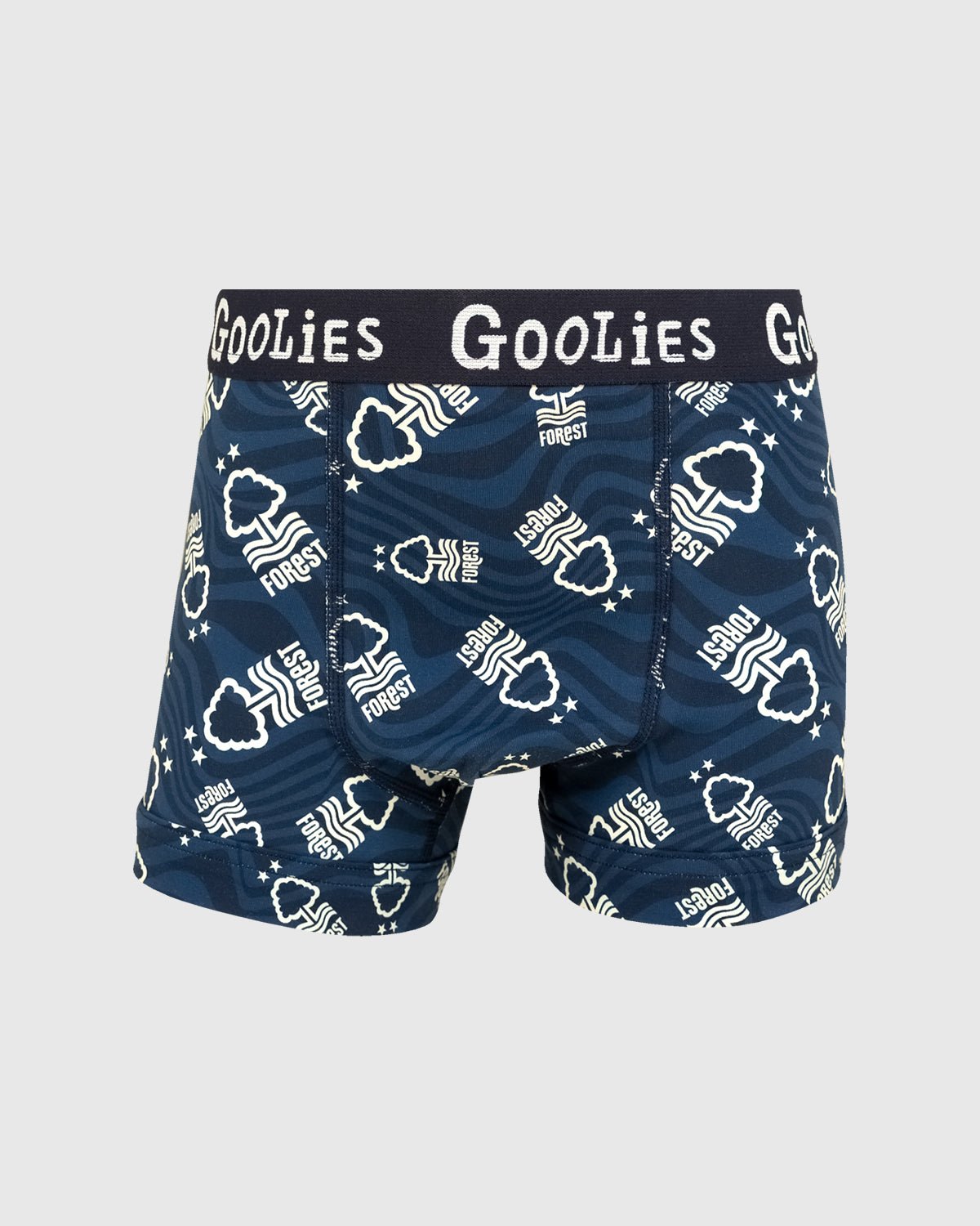 NFFC Goolies Junior Navy Swirl Boxer Shorts - Nottingham Forest FC
