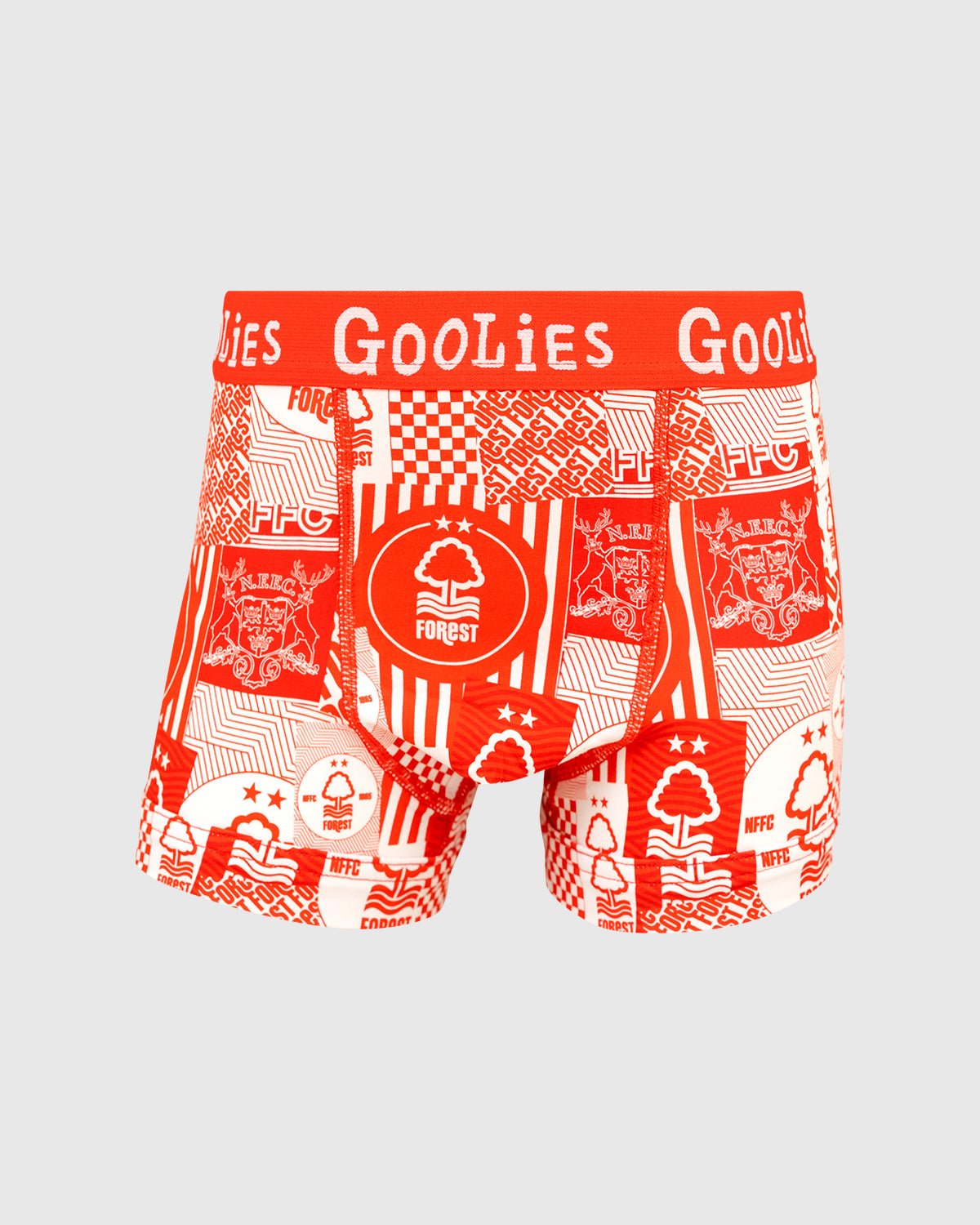 NFFC Goolies Junior Red Flag Boxer Shorts - Nottingham Forest FC