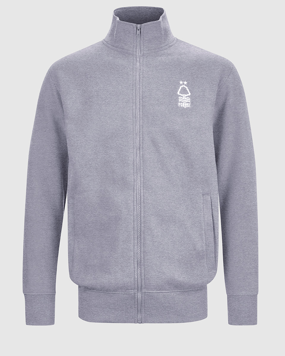 NFFC Grey Essential Full Zip Track Top - Nottingham Forest FC
