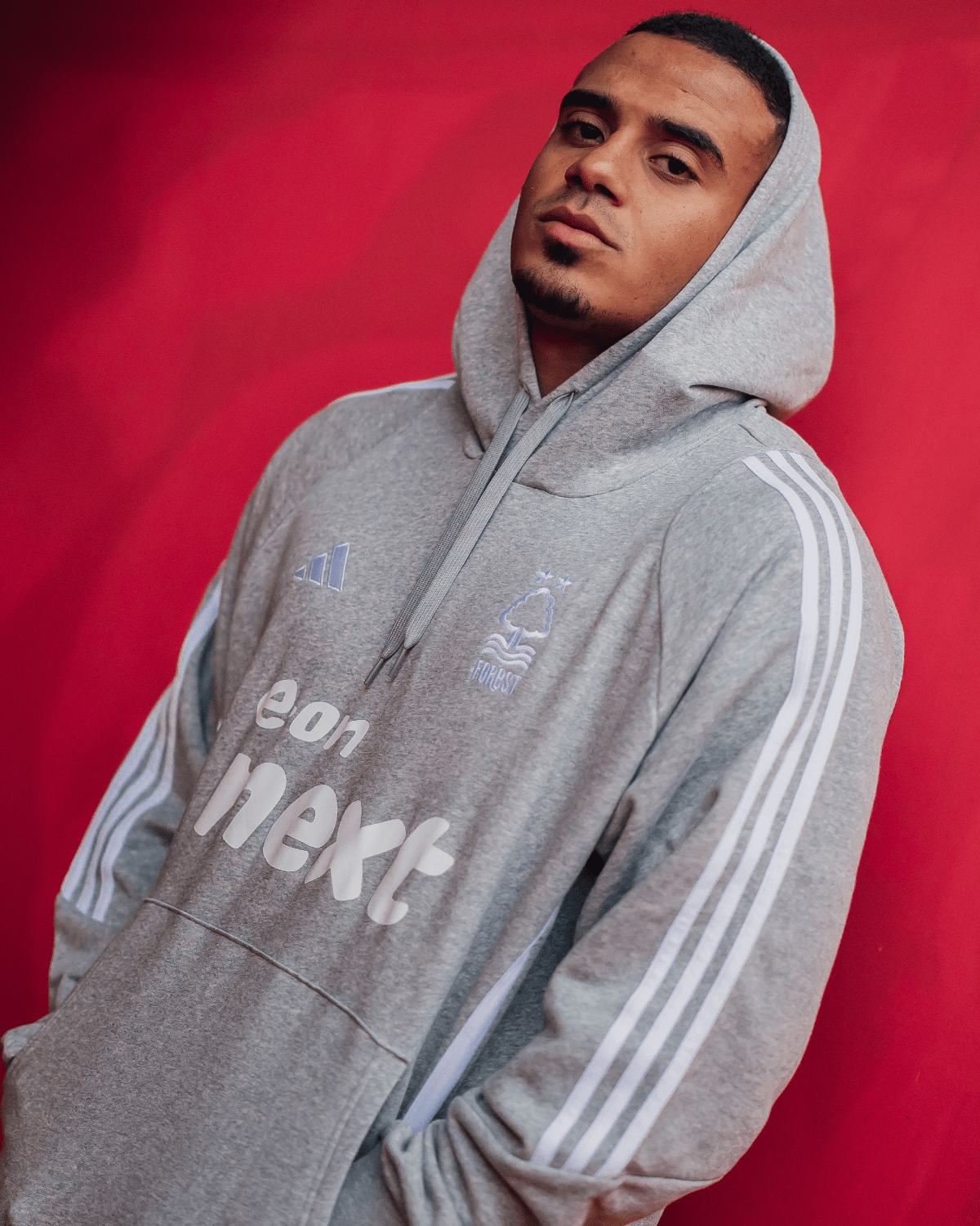 NFFC Grey Leisure Hoodie 24/25 - Nottingham Forest FC
