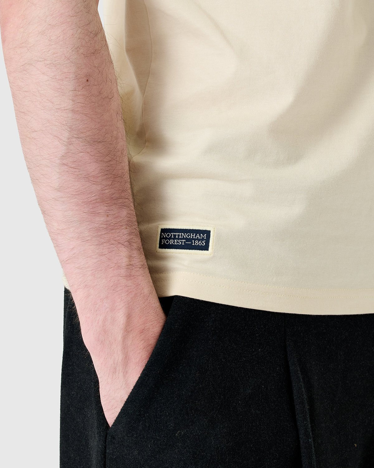 NFFC Heritage Ecru Cut & Sew T-Shirt - Nottingham Forest FC