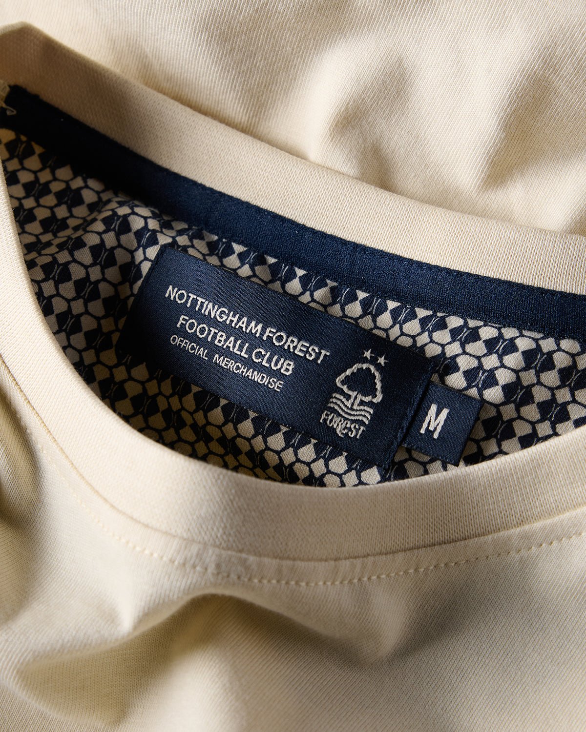 NFFC Heritage Ecru Cut & Sew T-Shirt - Nottingham Forest FC