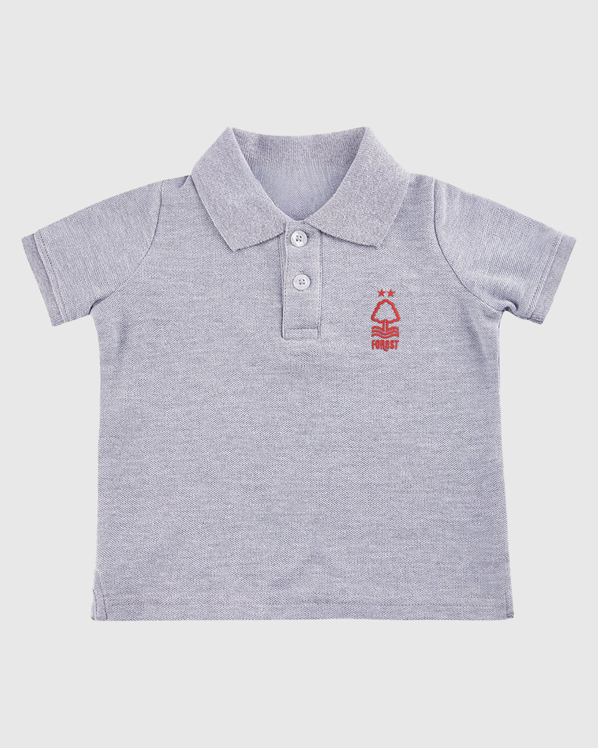 NFFC Infant Grey Essential Crest Polo - Nottingham Forest FC