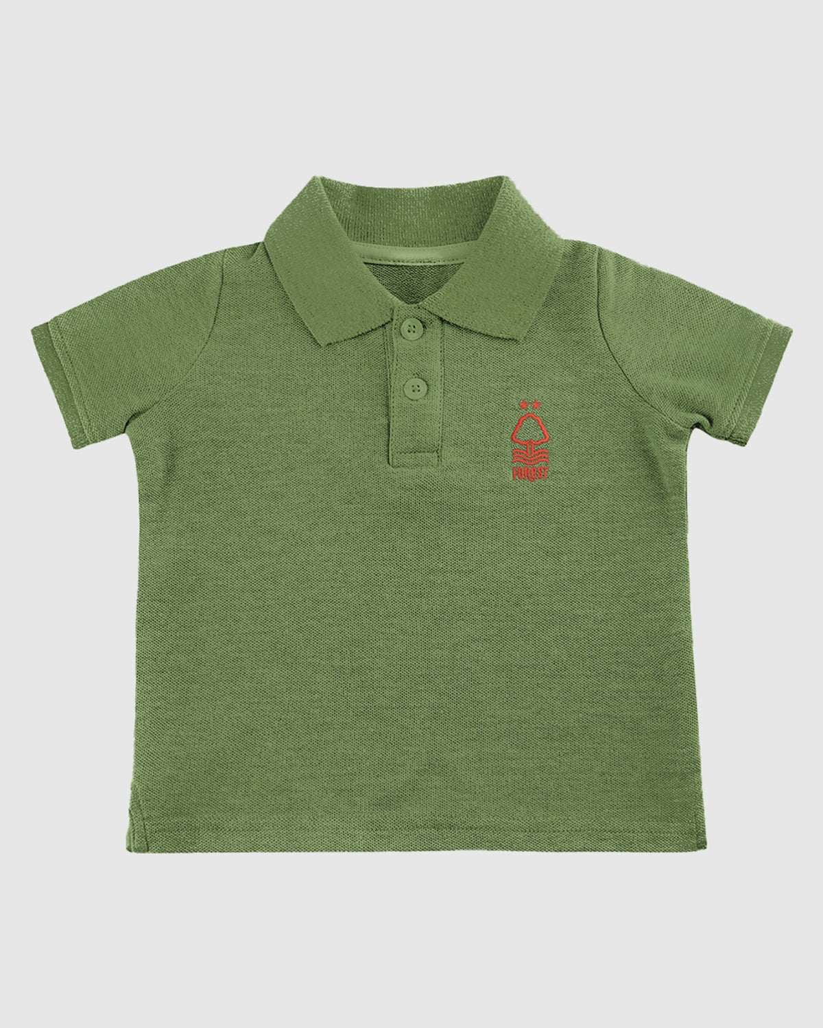 NFFC Infant Khaki Essential Crest Polo - Nottingham Forest FC