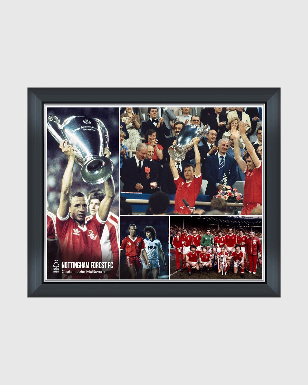 NFFC John McGovern Montage Print Framed - 20 x 16 - Nottingham Forest FC