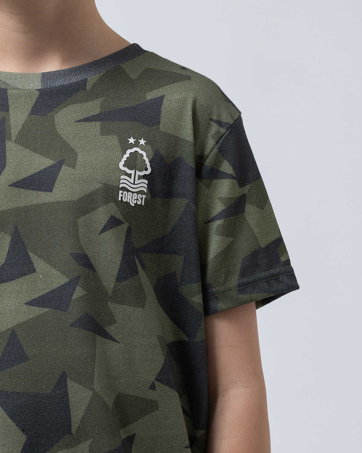 NFFC Junior Camo All Over Print T-Shirt - Nottingham Forest FC