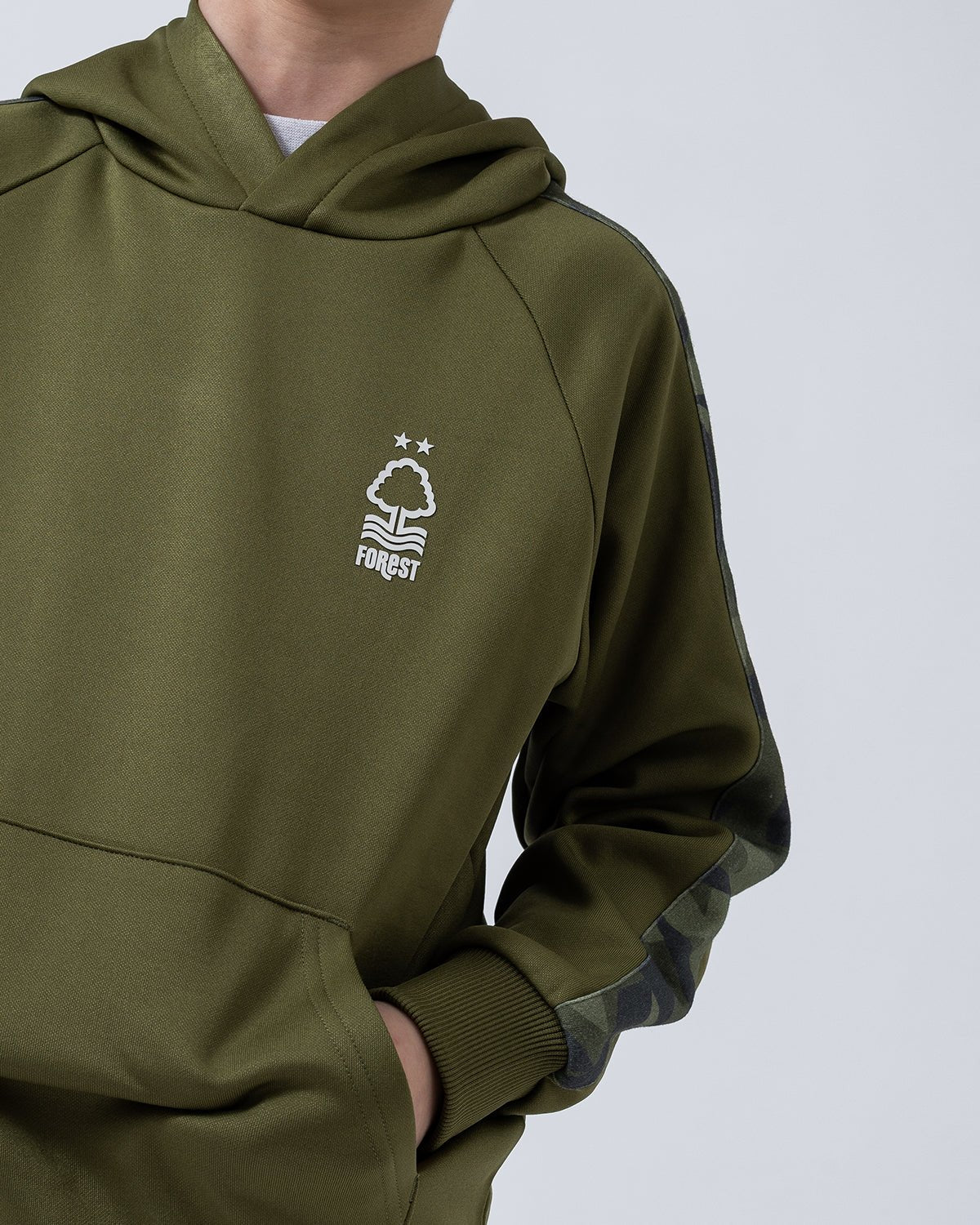 NFFC Junior Camo Panel Hoodie - Nottingham Forest FC