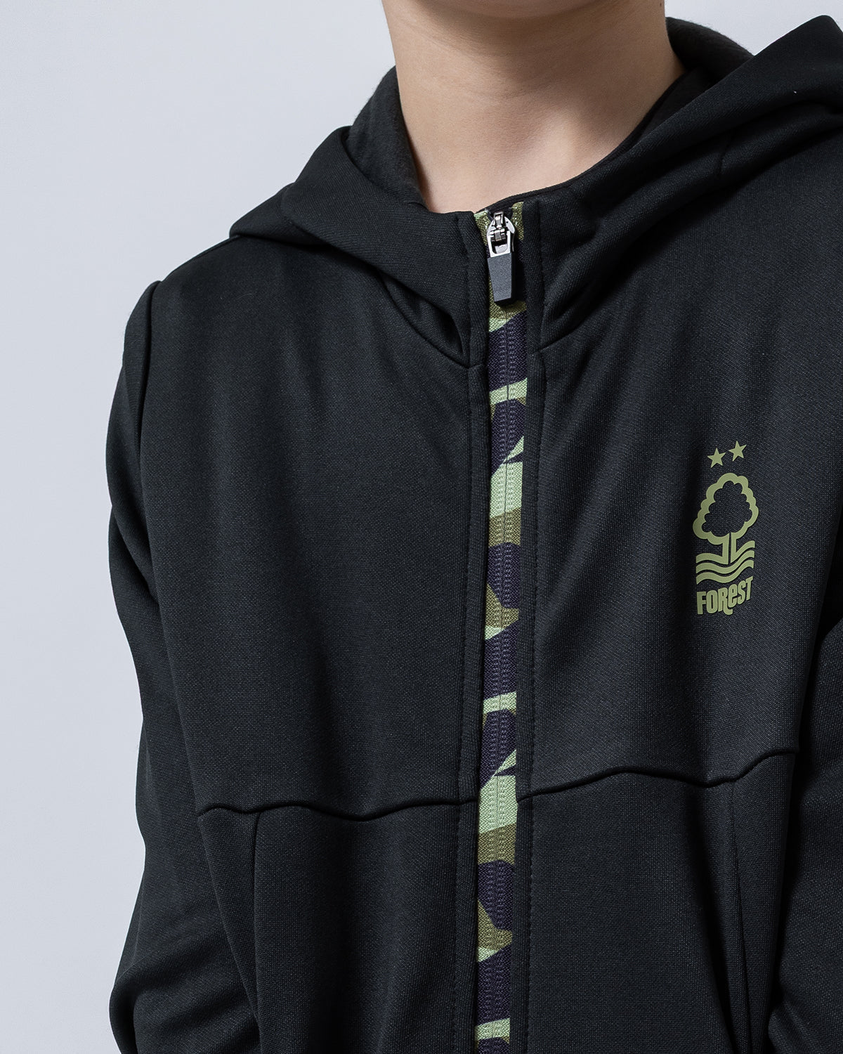 NFFC Junior Camo Zip Hoodie - Nottingham Forest FC